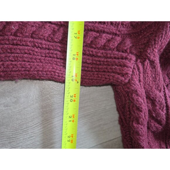 Duluth Trading Co. Womens Cable Knit Turtleneck Sweater Wool & Cashmere Blend Si - Picture 7 of 7